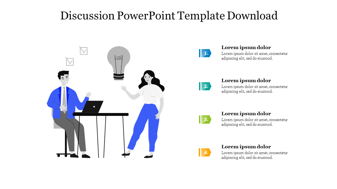 Discussion PowerPoint Template Download